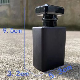 Storage Bottles YUXI Black Glass Perfume Bottle Spray Split Empty Transparent Plastic Jars