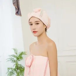Towel Thicker Bath Cap Korean Coral Velvet Soft Dry Hair Quick Drying Women Adult Bathroom Super Absorption Microfiber