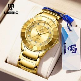 88 LIEBIG Business Quartz Fashion Light Luxury Steel Band Calendar Men's Watch