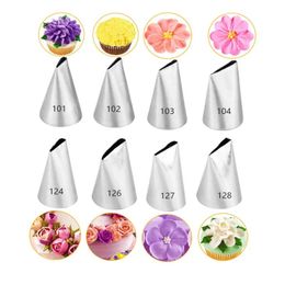 2024 Rose Petal Icing Piping Nozzles Decorating Cakes Cupcake Pastry Tips Baking Pastry Cake Decorating Tools Patisserie Accessoires