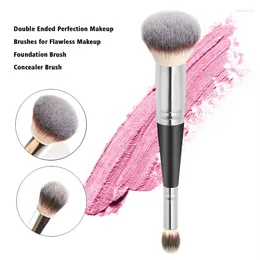 Makeup Brushes Karsyngirl 1pcs Double Head Shadow Highlighter Powder Foundation Concealer Blush Facial Brush Beauty Tools