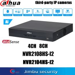 Recorder Dahua NVR DVR 4CH NVR2104HSI2 8CH NVR2108HSI2 wykrywanie twarzy i uznanie 1U 1HDD WizSense wideo CCTV rejestrator sieciowy