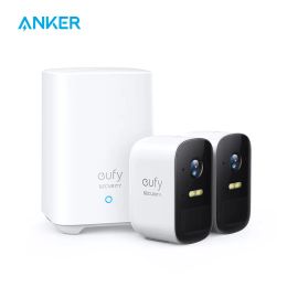 Cameras eufy Security eufyCam 2C 2Cam Kit Wireless Home Security System with 180Day Battery Life HomeKit Compatibility 1080p HD