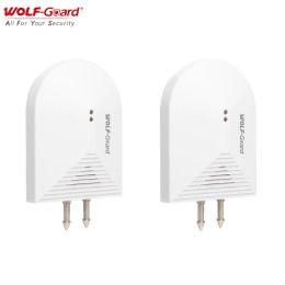 Detector 2Pcs WolfGuard Wireless Water Leak Intrusion Detector Sensor Stay Away From Flooding for GSM Wifi Home Alarm Security System