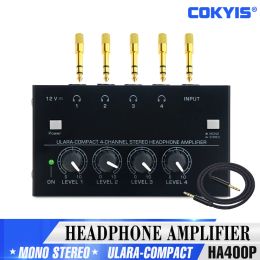 Amplifier Headphone Amplifier 4 Channel Mono/Stereo Monitor Set (100240V) HA400P Headphone Amplifier Sound amplifier Power