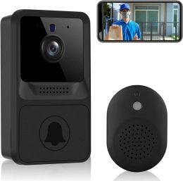 Doorbells Doorbell Camera Wireless, HD Remote Video Visual Doorbell, TwoWay Audio, Night Vision, Security Door Doorbell for Home, Office