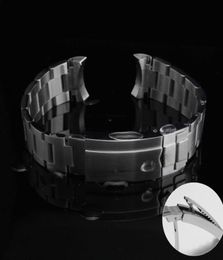 Watch Accessories 20mm 21mm The Grind Arenaceous Men Curved End Watch Band Strap Bracelet STAINLESS STEEL Band for Submariner8729932