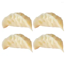 Party Decoration 4 Pcs Simulation Dumpling Model Restaurant Display Prop Fake Bread Food Kitchen Decor Cake