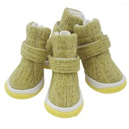 Dog Apparel 4Pcs Pet Shoes Anti-slip Breathable Dogs Sneakers For Small