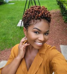 Nicelatus Short Afro Curly s Synthetic for Black Women Pixie Cut Mixed Colored 240327