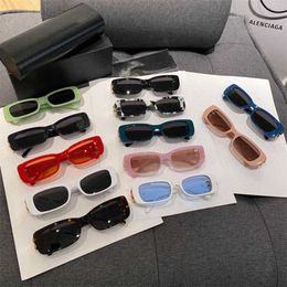 2024 New High Quality New luxury designer Family B's new plate small square Sunglasses ins popular star sunglasses BB0096