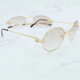 2024 fashion OFF Luxury Designer New Men's and Women's Sunglasses Off Retro Oval Men Metal Stylish Sunglass Mens Classic Driving Shade Eyewear Brand