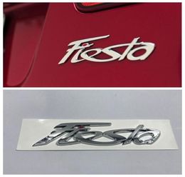 Fiesta ABS Logo Car Emblem Rear Trunk Lid Decal badge sticker For Fiesta auto accessories2803255