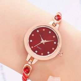 Minimalist drawstring women's quartz watch, nw oil dripping bracelet watch, high aesthetic value for women c05