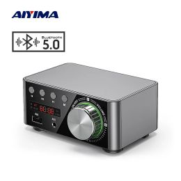 Amplifier AIYIMA MA12070 Bluetooth 5.0 Power Amplifier 50Wx2 Stereo Amp Digital Sound Amplifier USB AUX IN Music Card Player Super TPA3116