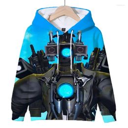 Men's Hoodies Autumn 3D Game Skibidi Toilet Printing For Men Children Fashion Streetwear Hooded Sweatshirts Harajuku Clothing Tops