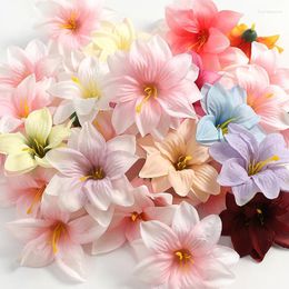 Decorative Flowers 10/20Pcs 9cm Artificial Heads For Home Decor Wedding Marriage Decoration Fake DIY Craft Wreath Gifts Accessories
