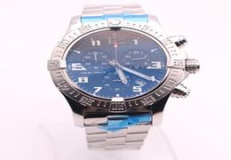 top store jason007 watches men BLACK DIAL SS watch avenger seawolf chronograph quartz Battery sports mens dress wristwatches1100186