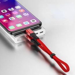 30 cm kurzer Kabel Typ C Micro USB Fast Ladedatenkabel für Xiaomi Huawei Mobiltelefone Power Bank Batterie Batterie Tragbares USB -Kabel