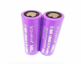 IMR 18650 3400mAh 50A flat head 37V Rechargable Lithium Battery use for Model aircraft Vacuum cleaner High Quality 100 Power1209369