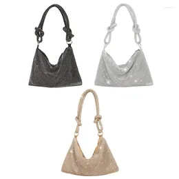 Waist Bags Gorgeous Shiny Underarm Bag Sparkling Shoulder Handbag Hobo For Rhinestone Evening Cocktail