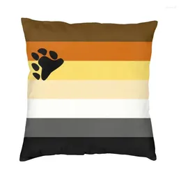 Pillow Bear Square Cover Decoration Gay Pride Throw For Car Double-sided Printing