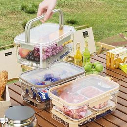 Dinnerware Portable Crisper Outdoor Spring Outing Large Capacity Grade Bento Box Fruit Sealed Container