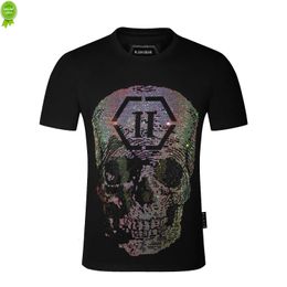 Plein Bear t Shirt Mens Designer Tshirts Brand Clothing Rhinestone Pp Skulls Men T-shirt Round Neck Ss Skull Hip Hop Tshirt Top Tees 16844 YSDR YSDR