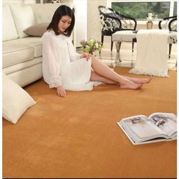 Carpets Solid Color Thick Velvet Furry Floor Mat Children's Pink Fluffy Rugs Hair Fur For Living Room Modern Home Decor Non Slip