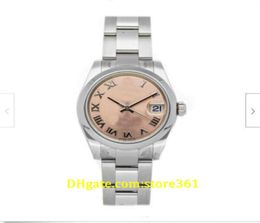 20 style Casual Dress Mechanical Automatic Wristwatches Pink dial 31mm Steel Ladies Bracelet Watch 1782402925480