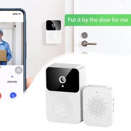 Doorbell Intelligent Video Doorbell with Voice Changing Intercom Function with Cloud Storage with Wide Angle Home Intercom for Offices