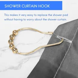 Shower Curtains Easy Install Rustproof Curtain Hooks Frictionless Stainless Steel - Glide Rings For Rods
