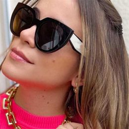 2024 Top designers New luxury designer Pjia new sunglasses women's online red same style personality round frame face small Sunglasses SPR14W