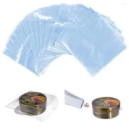 Storage Bags 100PCS Transparent PVC Plastic Bag Heat Shrink Wrap Film Flat Shrinkable For Grocery Shoes Cosmetics Gift Pack