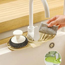 Kitchen Storage Household Sink Rack Faucet Drainage Basket Portable Washbasin Cup Soap Organizer