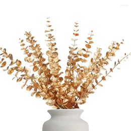 Decorative Flowers Artificial Eucalyptus Leaves Plants Fake Greenery Faux Branches Table Centrepieces