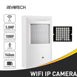 Cameras REVOTECH XMeye WIFI Audio IP Camera 2MP/5MP Mini 940nm Night Vision Indoor H.265 Onvif P2P Security Cam System with SD Card Slot