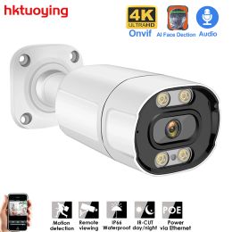 Cameras 4K 8MP POE IP Camera ONVIF H.265 Audio Record CCTV 3MP 4MP 5MP Waterproof IP66 Outdoor Home Security Video Surveillance