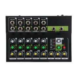 Accessories MIX5210S Sound Mixer Professional Reverberation Effect Supporting 48V 10 Channels HiFi Sound Audio Mixer for Live Streaming