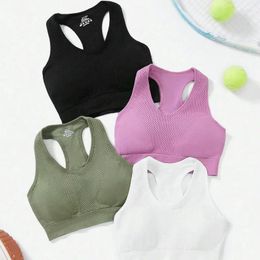 Yoga Outfit Women Sport Bra Breathable Fitness Running Vest Sleep Underwear With Padded Crop Tops Gym Top Bras