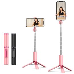 Monopods Selfie Stick Tripod with Wireless Remote 82cm Foldable Portable Extendable with Fill Light Phone Stand Holder for Smartphone New