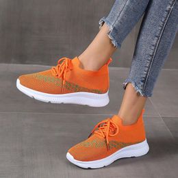 Casual Shoes Women Fashion Woven Mesh Breathable Sneakers Solid Colour Lightweight Comfortable Loafers Sapatilhas Mulher