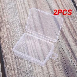 Storage Bottles 2PCS Small Collection Container Box Durable Transparent Universal Accessories