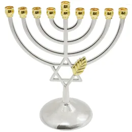 Candle Holders Taper Home Festival Candlestick Column Ornament Metal Tealight Container Dinner Party Menorah