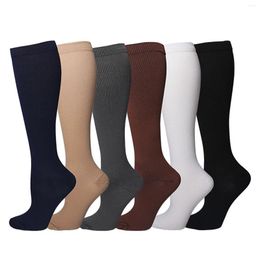 Women Socks Polyester Flat Solid Colour Pressure Compression Outdoor Cycling Running Breathable Adult Sports Spot Wholesale