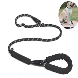 Dog Collars Durable Slip Rope Leash Strong Adjustable Loop Collar Pet Training Leashes For Small Medium Large Big Dogs Lead Supplies