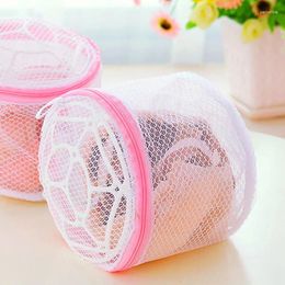 Laundry Bags Lingerie Washing Mesh Clothing Underwear Organiser Foldable Bag With Stand Useful Net Bra Zipper