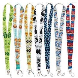 Keychains FI53 Cute Animal Rope Strap Keychain Neck Lanyard For Students Keys Long Phone Hanging Ornaments Anti-Lost Hang Gifts