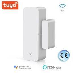 Detector Tuya Smart life Wifi Door Sensor Wifi Smart Window Sensor Door Opening Detector Smart Home Alarm System Alexa Google Assistant