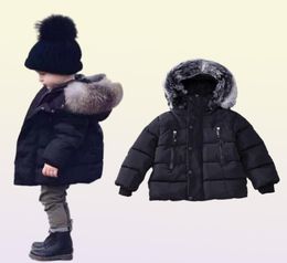 Retail 9 colors kids winter coats boys girls luxury designer thicken cottonpadded down coat infant baby girl jacket hooded jacket7568616